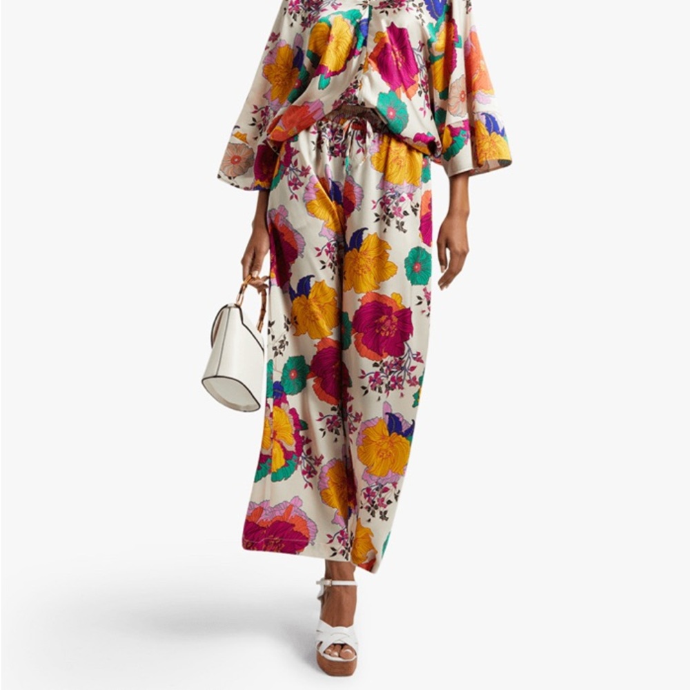 Foschini Wide Leg Printed Satin Pants‎